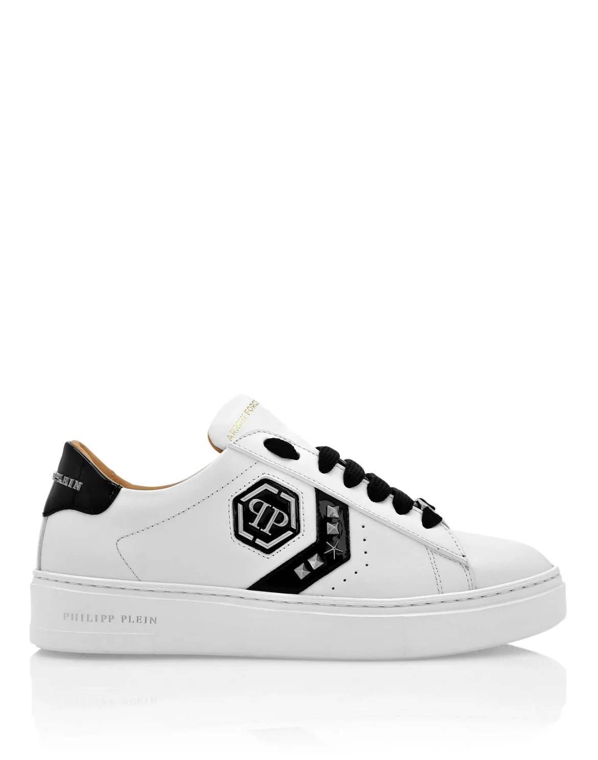 Lo-Top Leather Arrow Force Studs Sneakers, цвет: Белый