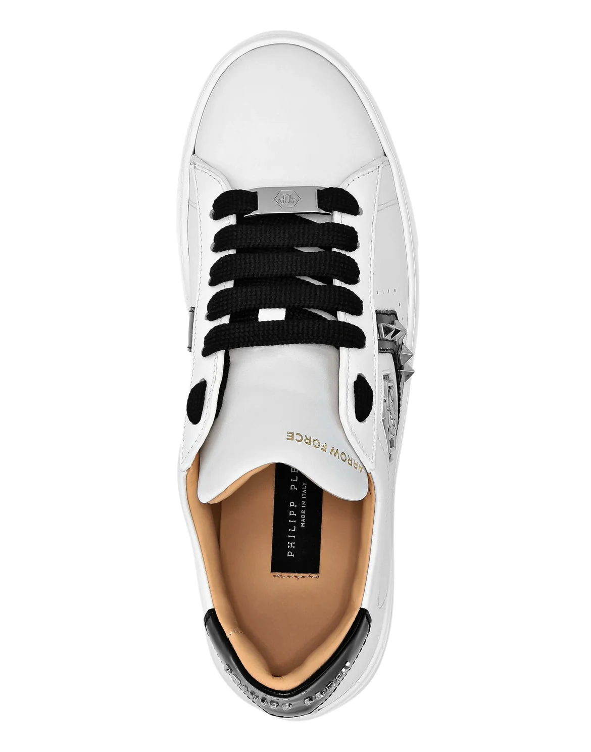 Lo-Top Leather Arrow Force Studs Sneakers, цвет: Белый