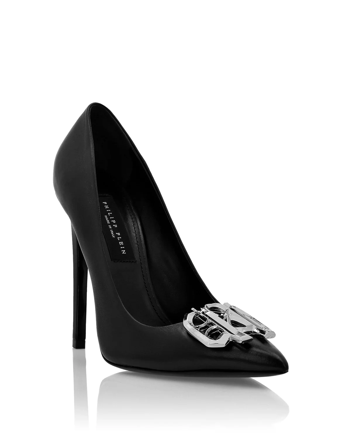 Nappa Leather High Heels Gothic Plein, цвет: Черный