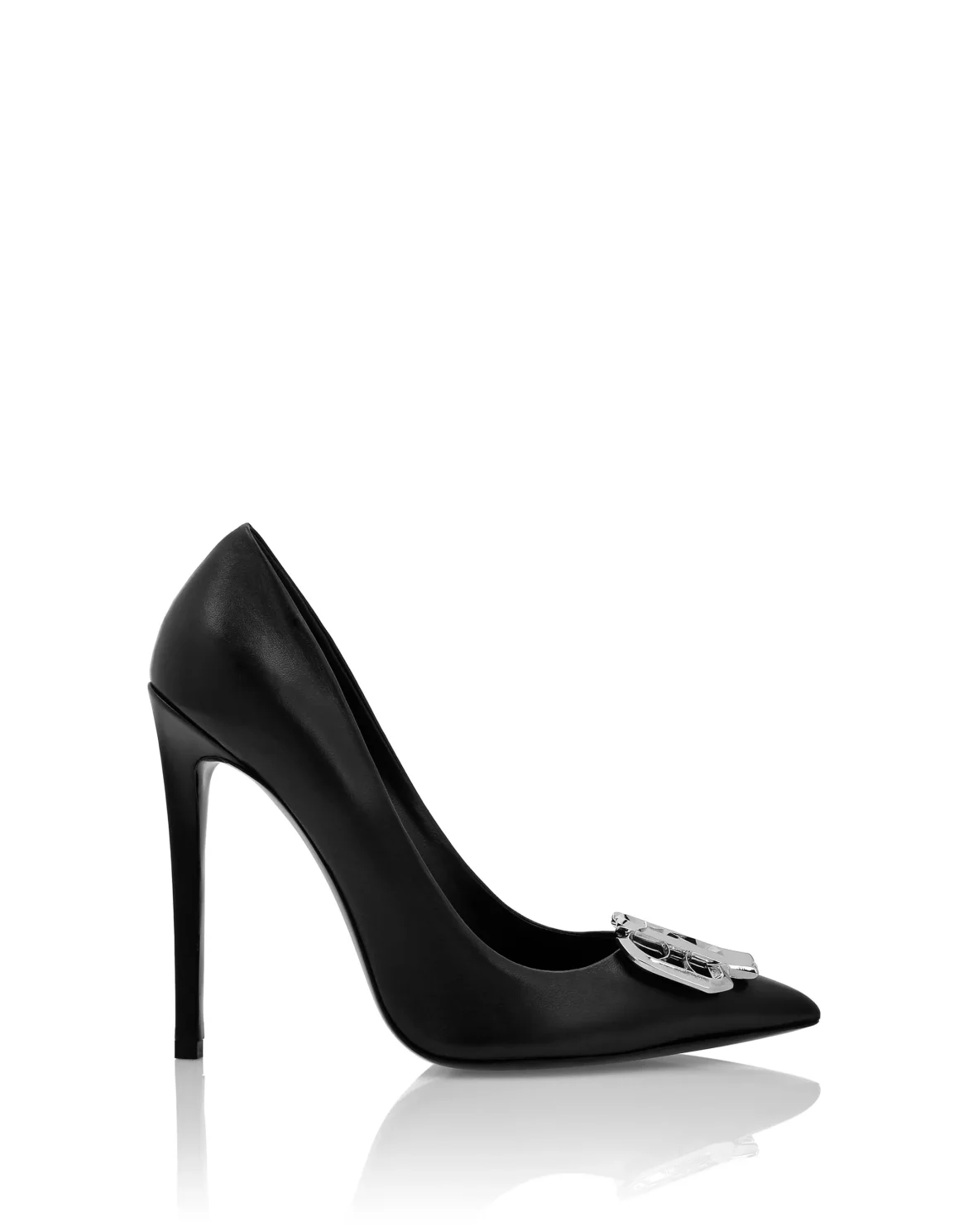 Nappa Leather High Heels Gothic Plein, цвет: Черный