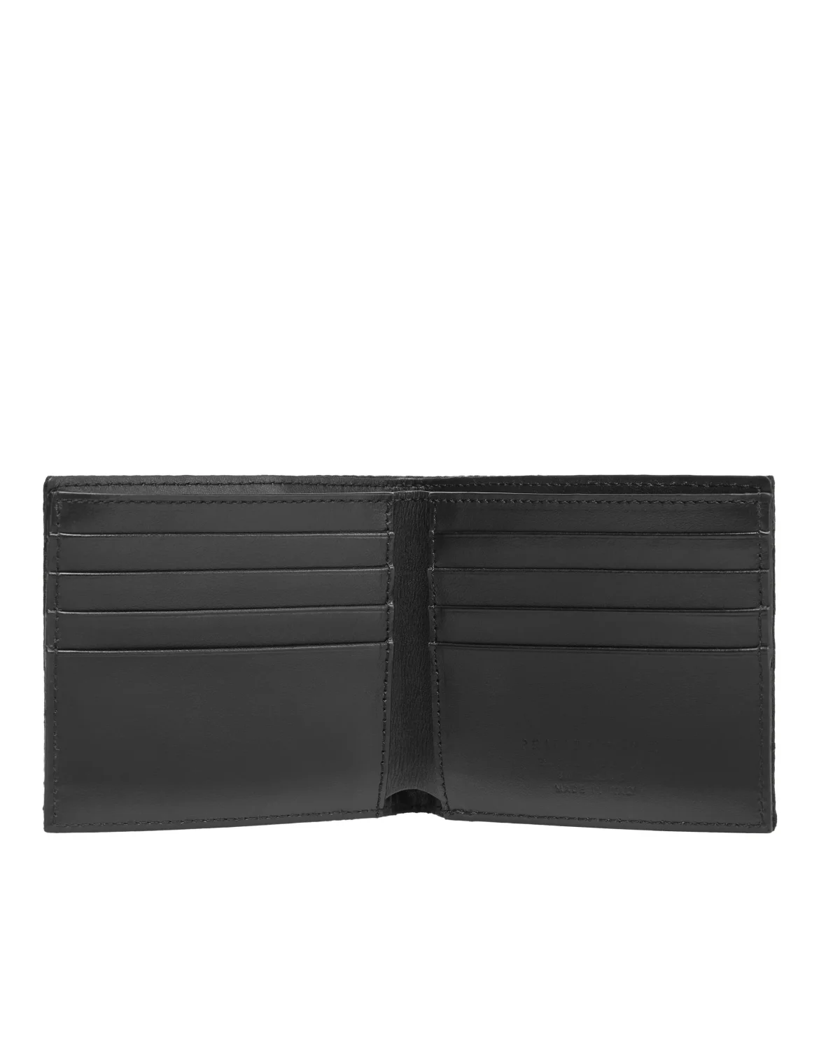 Nylon and Leather French Wallet Monogram, цвет: Черный