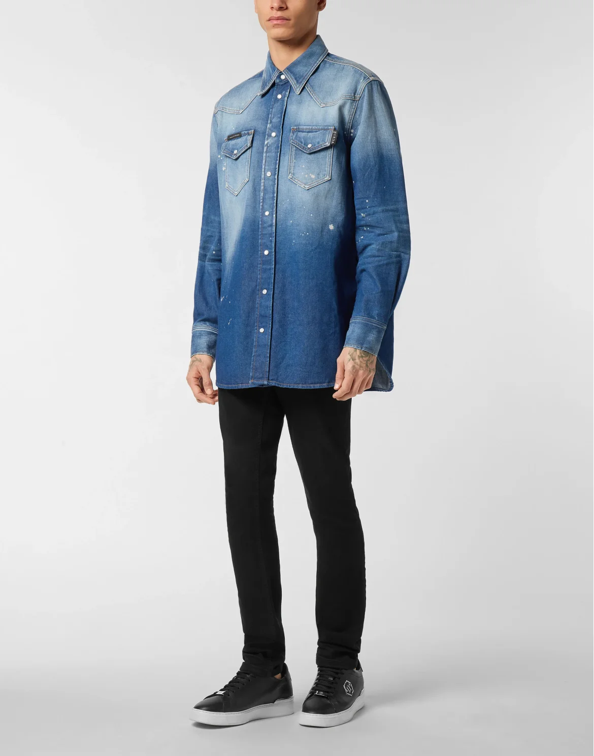 Oversize Denim Shirt, цвет: Голубой