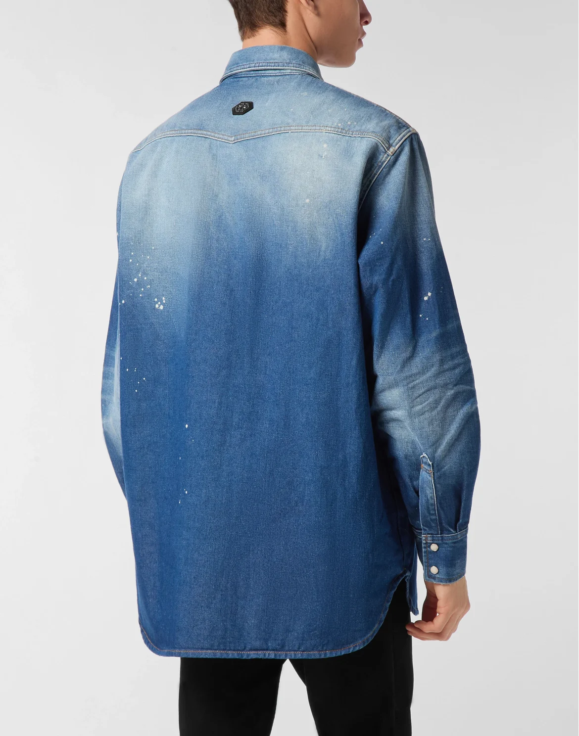 Oversize Denim Shirt, цвет: Голубой