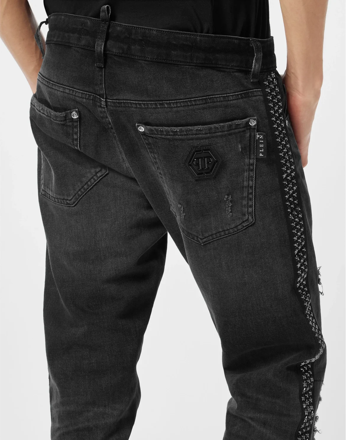 5-Pocket Super Straight Cut Jeans Stars, цвет: Серый