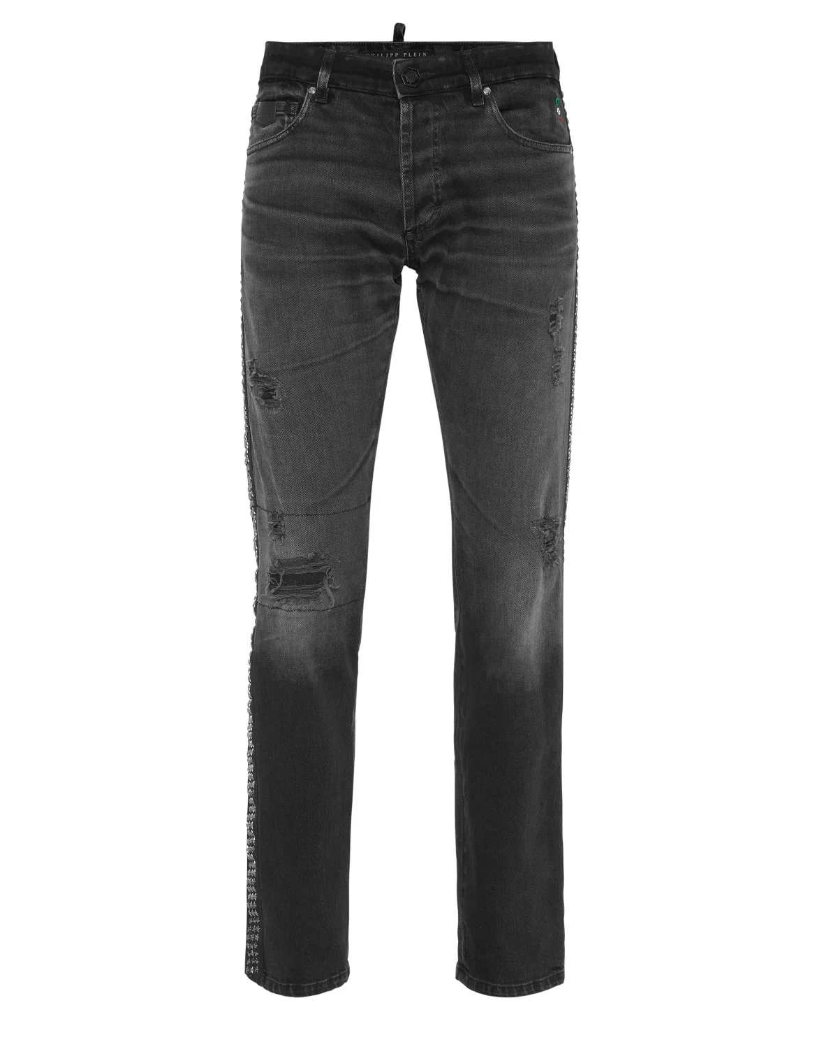 5-Pocket Super Straight Cut Jeans Stars, цвет: Серый
