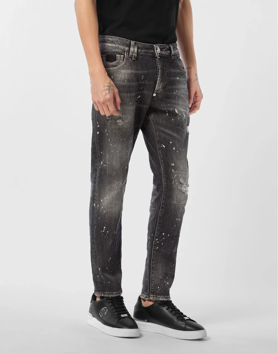 5-Pocket Skinny Jeans PP, цвет: Серый