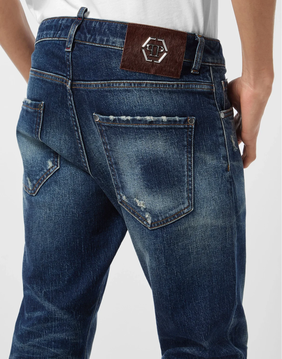 5-Pocket Skinny Jeans PP, цвет: Синий