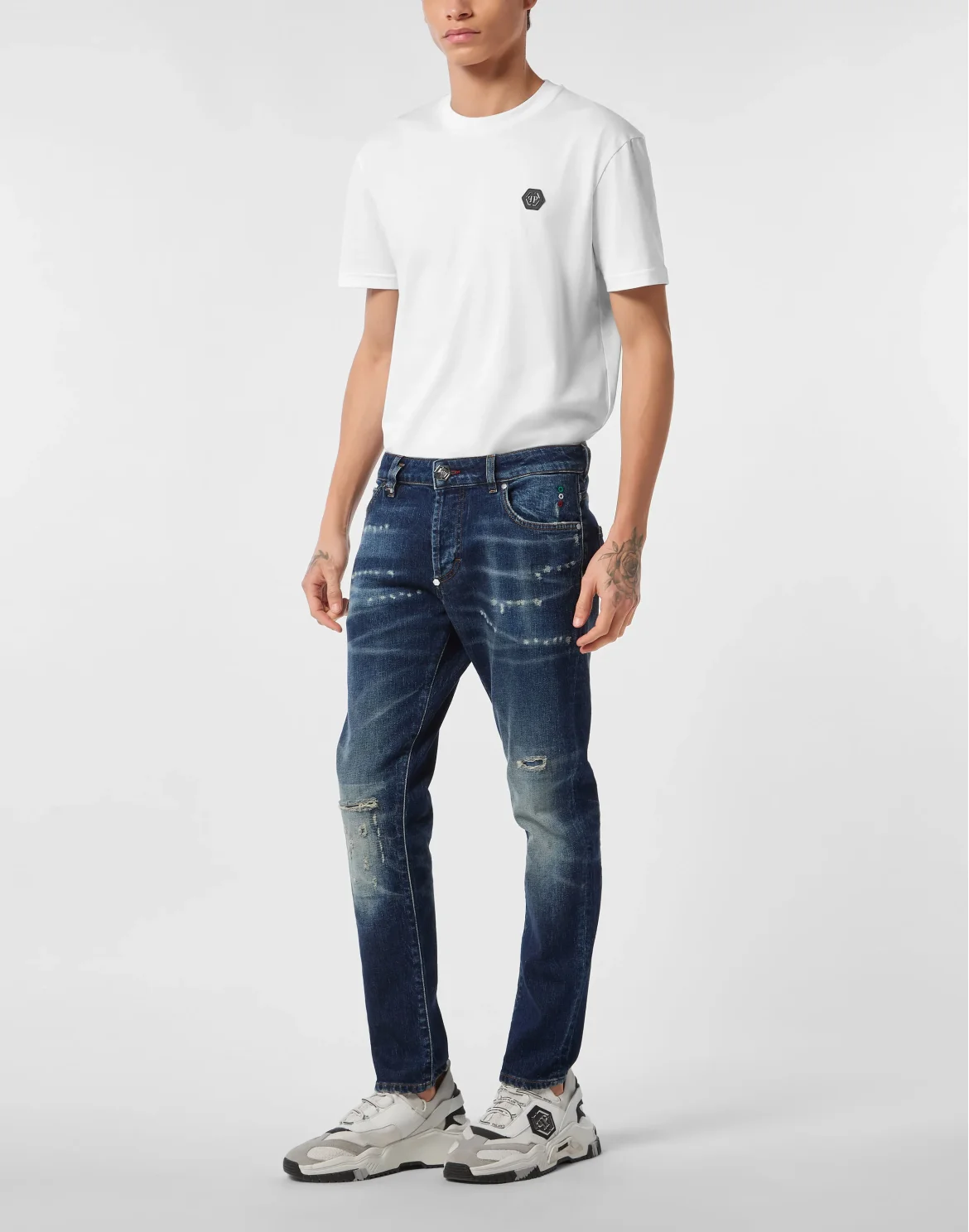 5-Pocket Skinny Jeans PP, цвет: Синий