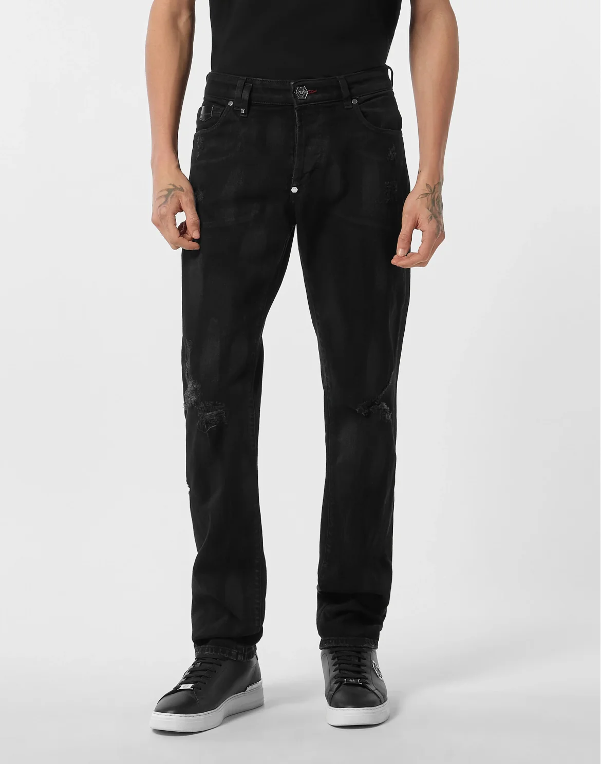Straight Supreme Cut Jeans Hexagon, цвет: Черный