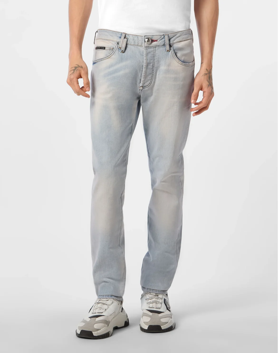 Super Straight Cut Jeans Flying Money, цвет: Голубой