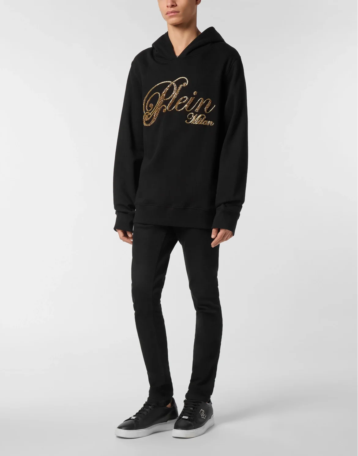Fleece Hoodie Sweatshirt Stones, цвет: Черный