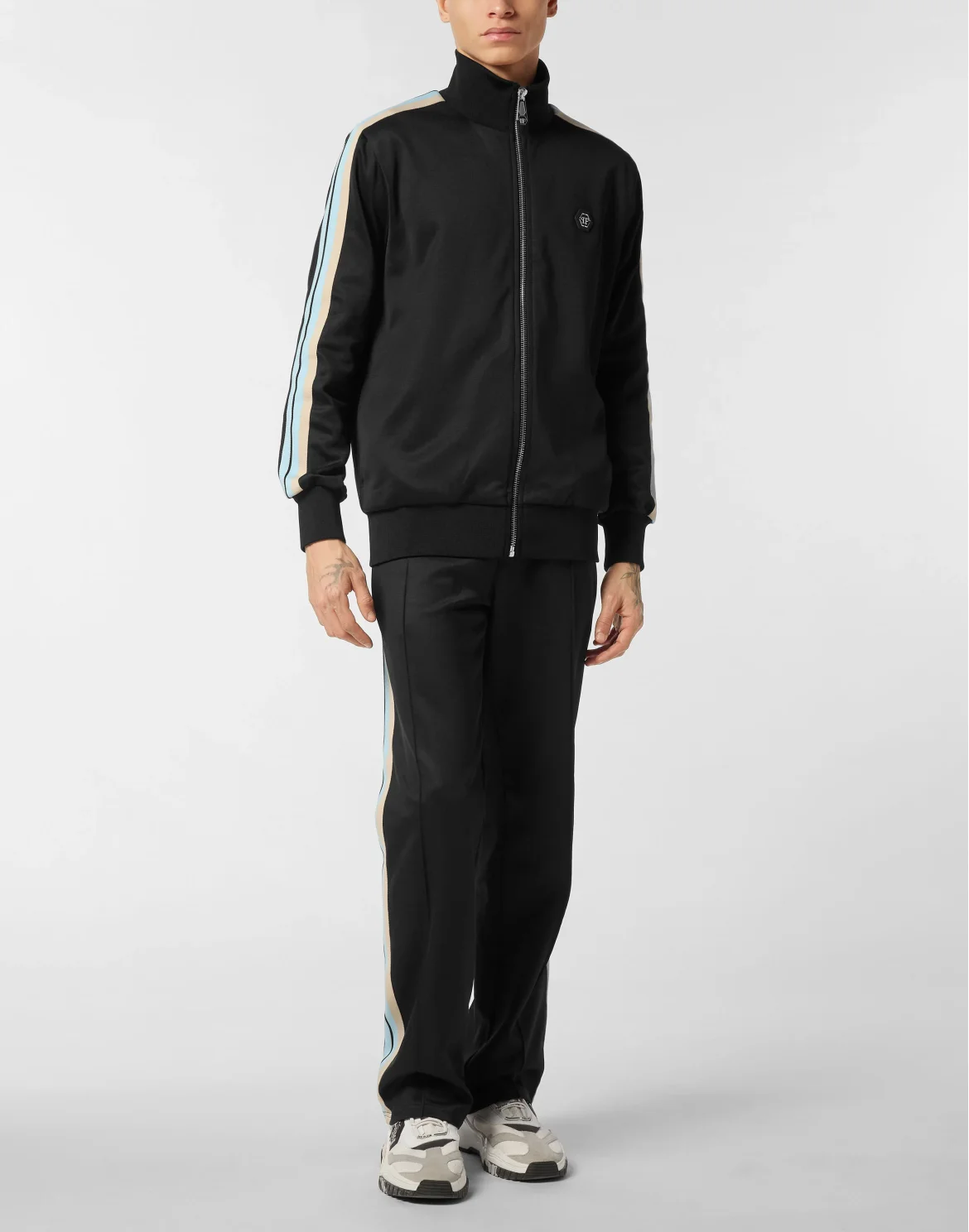 Tracksuit Jacket Stripes, цвет: Черный