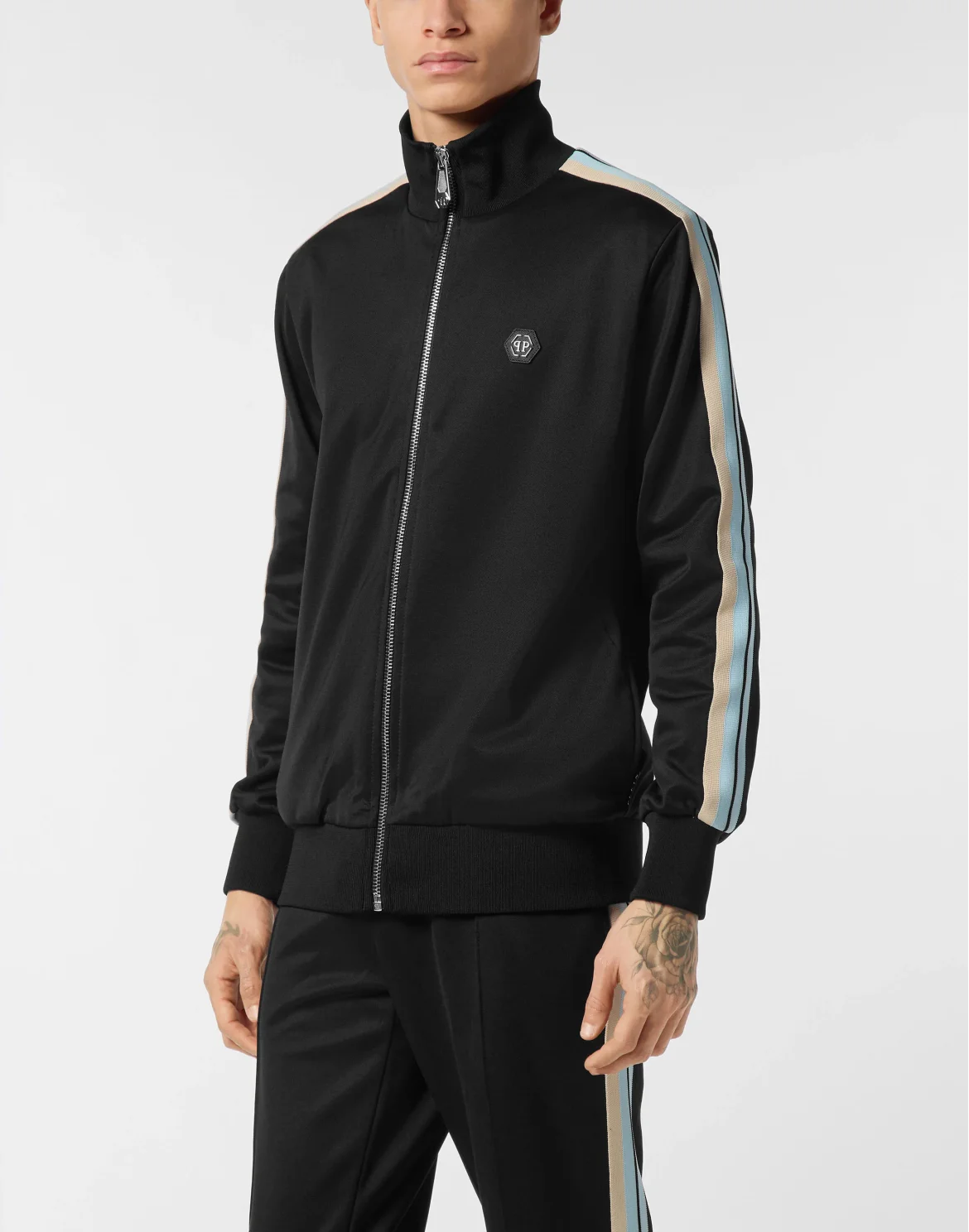 Tracksuit Jacket Stripes, цвет: Черный