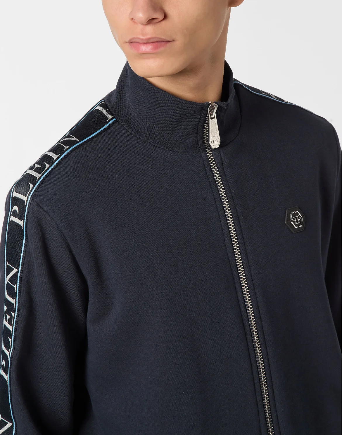 Fleece Tracksuit Jacket Plein Tape, цвет: Синий