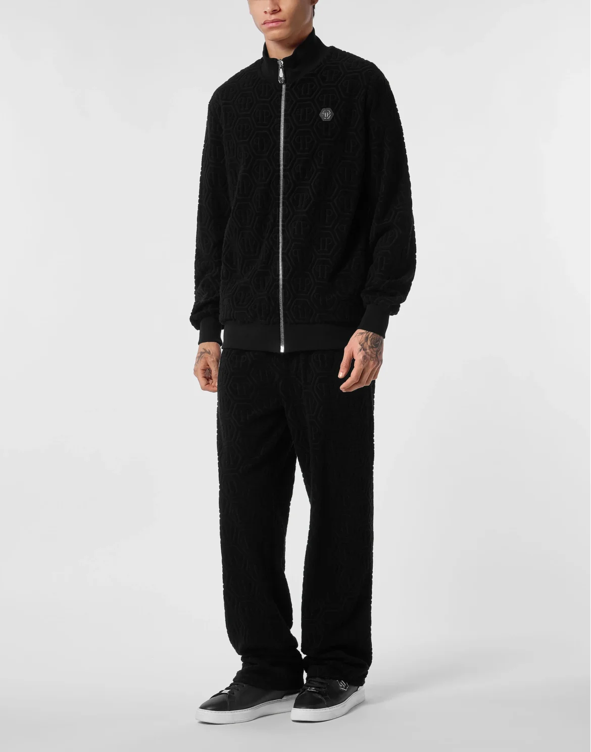 Jacquard Tracksuit Jacket Monogram, цвет: Черный