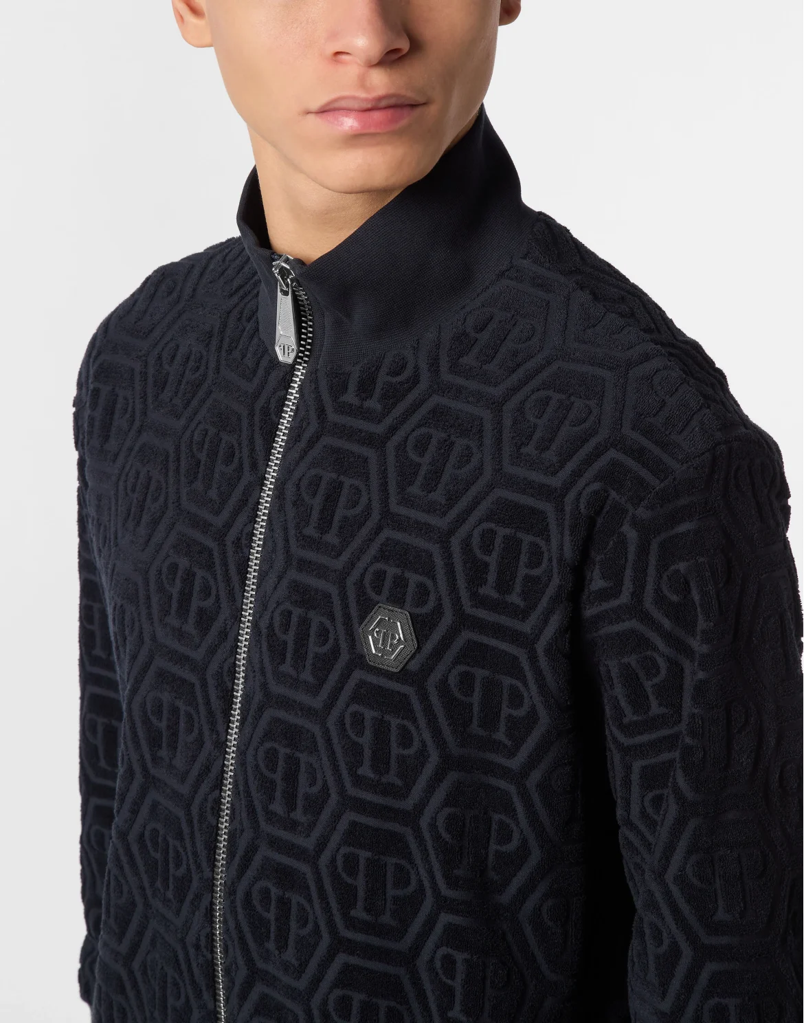 Jacquard Tracksuit Jacket Monogram, цвет: Синий