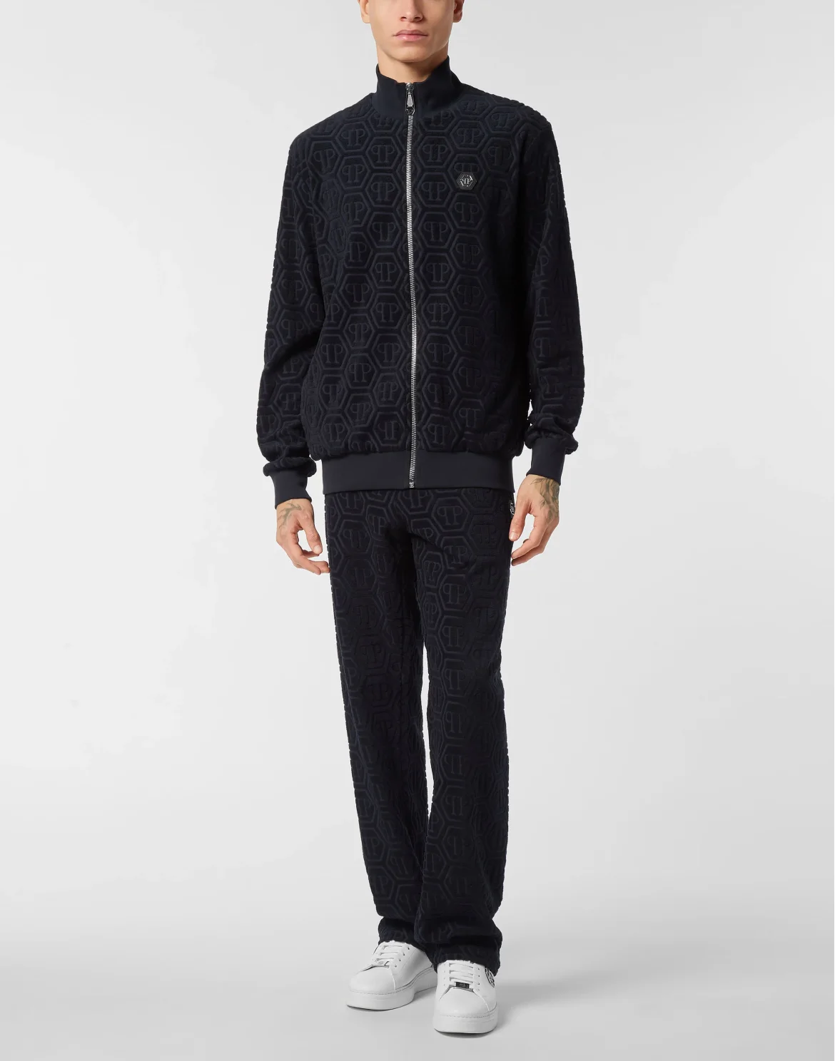 Jacquard Tracksuit Jacket Monogram, цвет: Синий