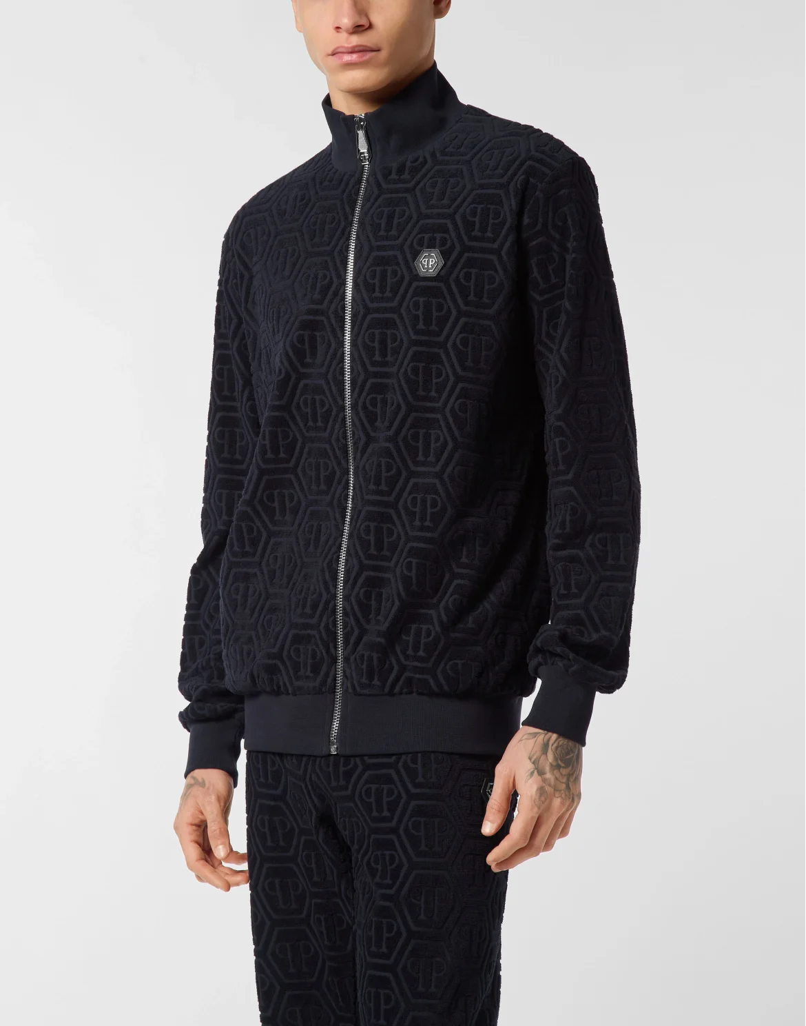 Jacquard Tracksuit Jacket Monogram, цвет: Синий
