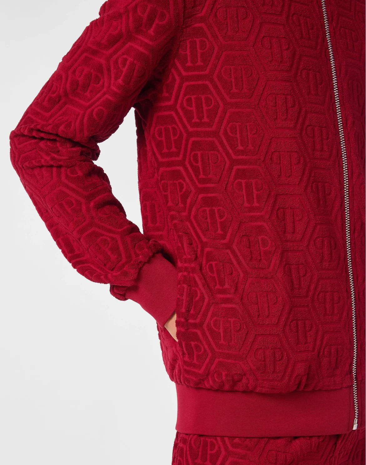 Jacquard Tracksuit Jacket Monogram, цвет: Красный