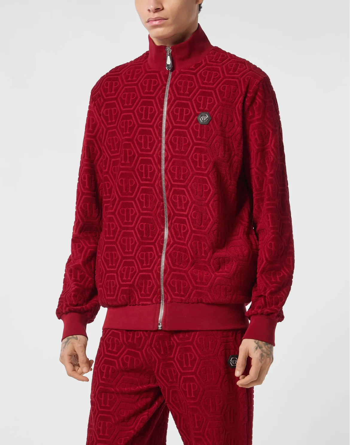 Jacquard Tracksuit Jacket Monogram, цвет: Красный