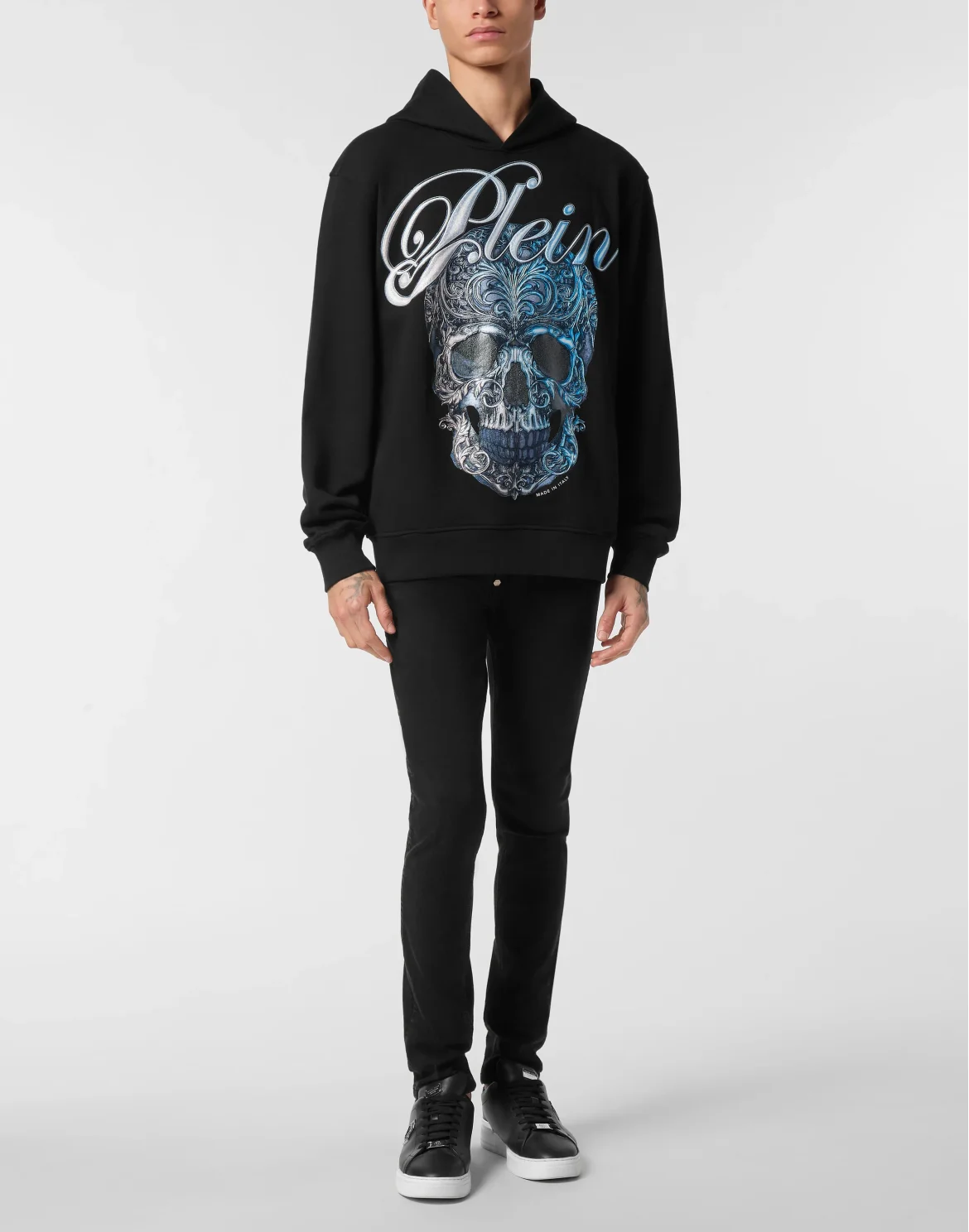 Hoodie Gradient Skull, цвет: Черный