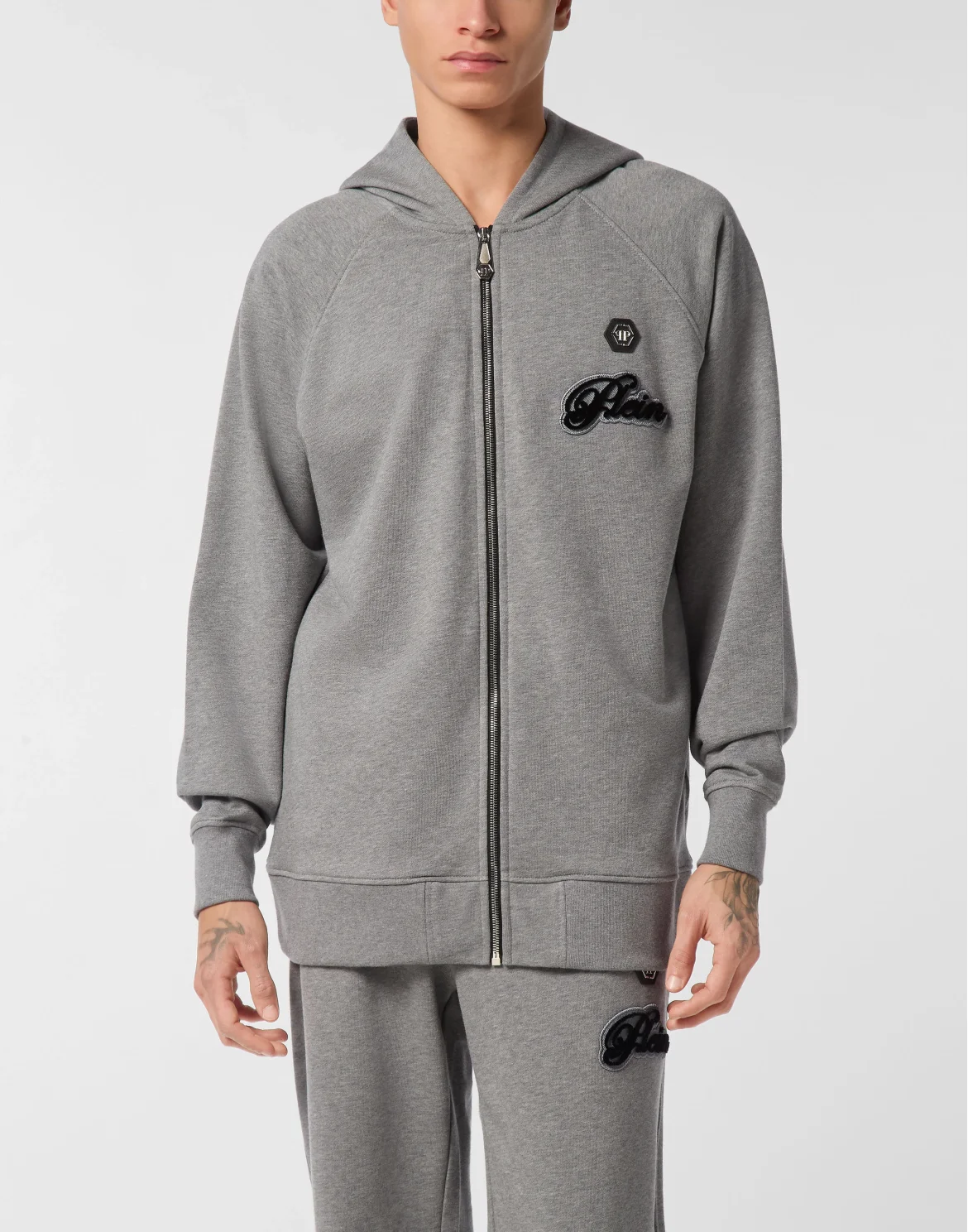 Zip Hoodie Basic Signature, цвет: Серый