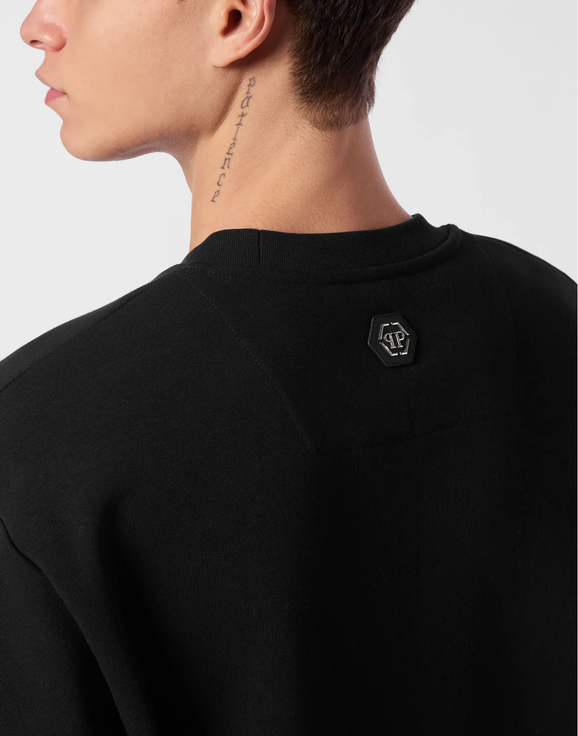 Round Neck Sweatshirt Crystal Skull, цвет: Черный