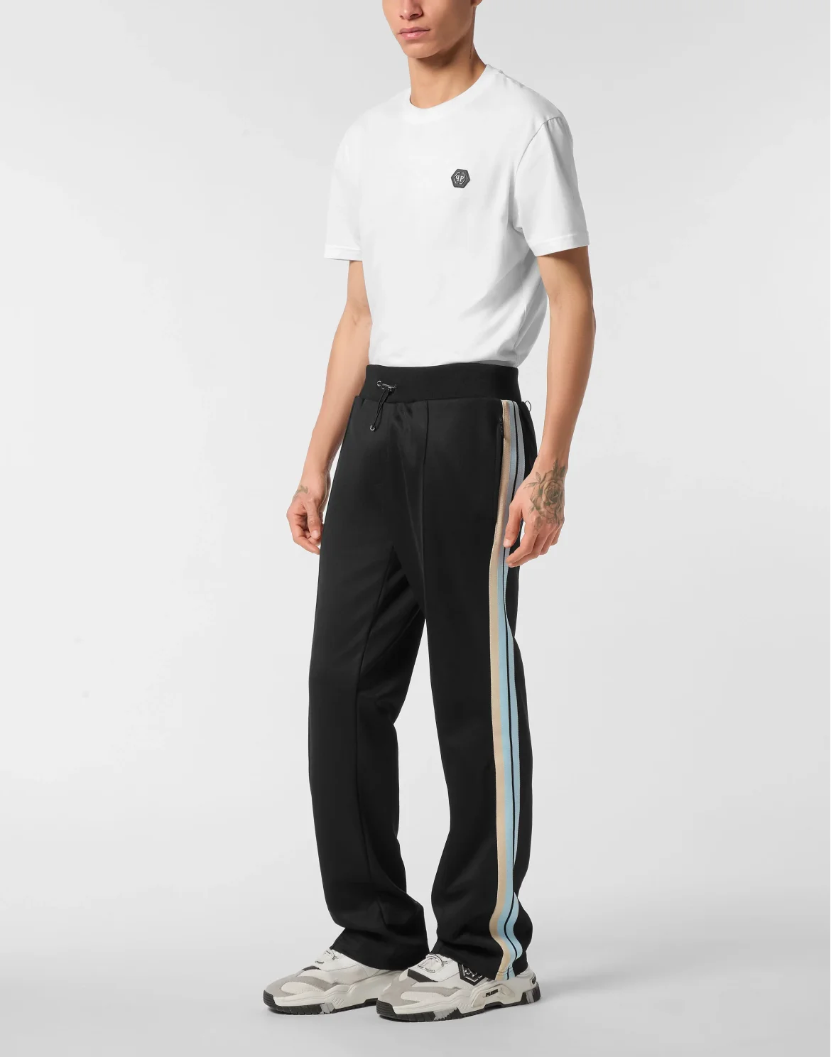 Tracksuit Pants Stripes, цвет: Черный