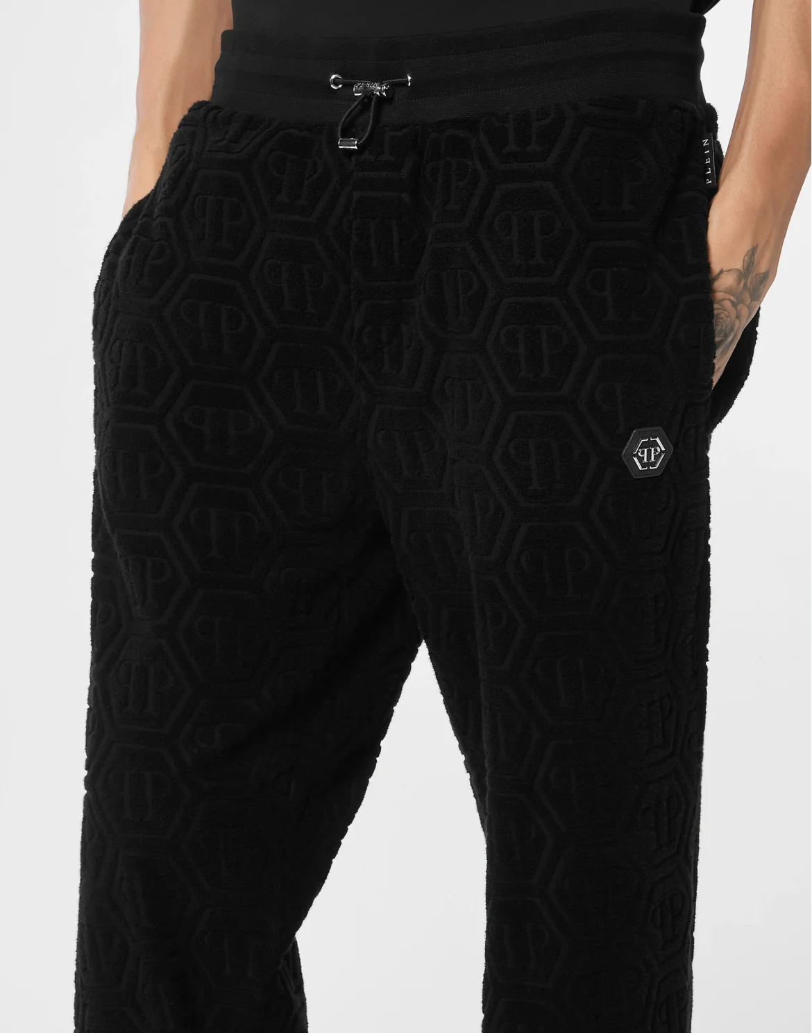 Jacquard Tracksuit Pants Monogram, цвет: Черный
