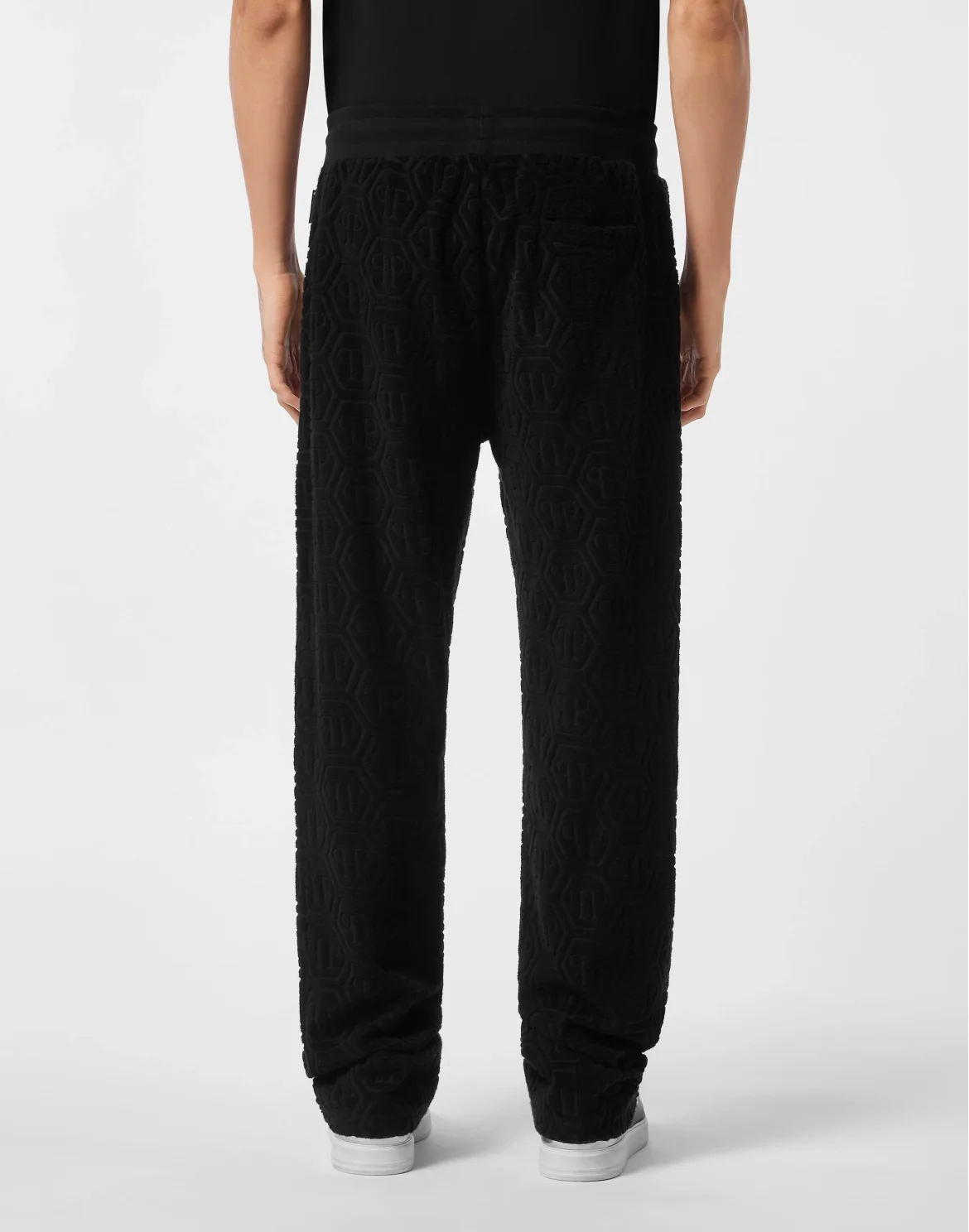 Jacquard Tracksuit Pants Monogram, цвет: Черный