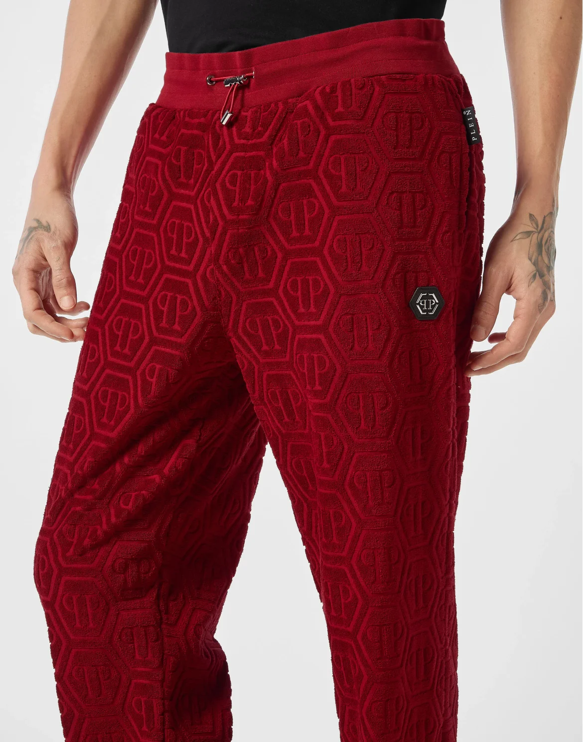 Jacquard Tracksuit Pants Monogram, цвет: Красный