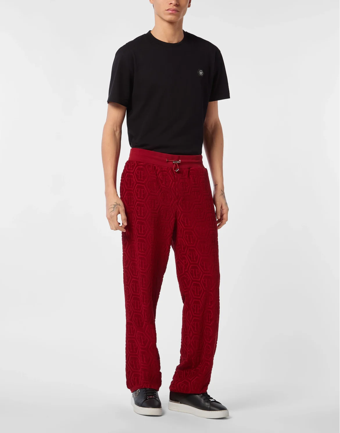 Jacquard Tracksuit Pants Monogram, цвет: Красный