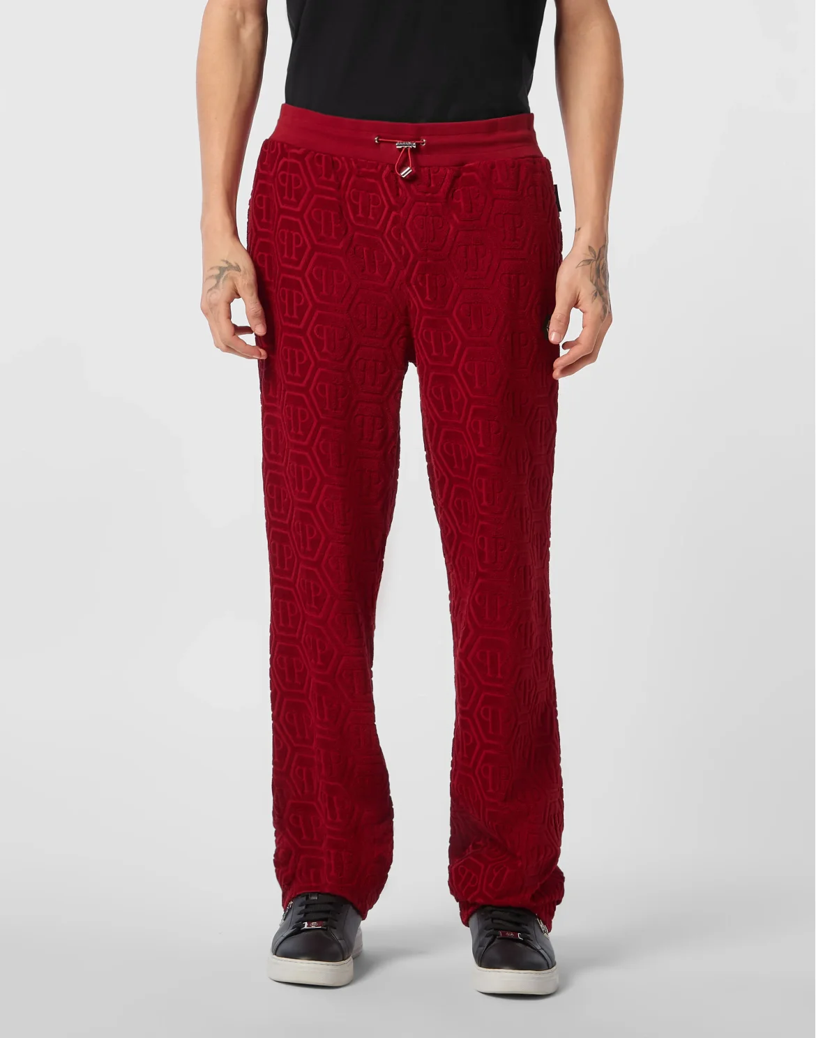 Jacquard Tracksuit Pants Monogram, цвет: Красный