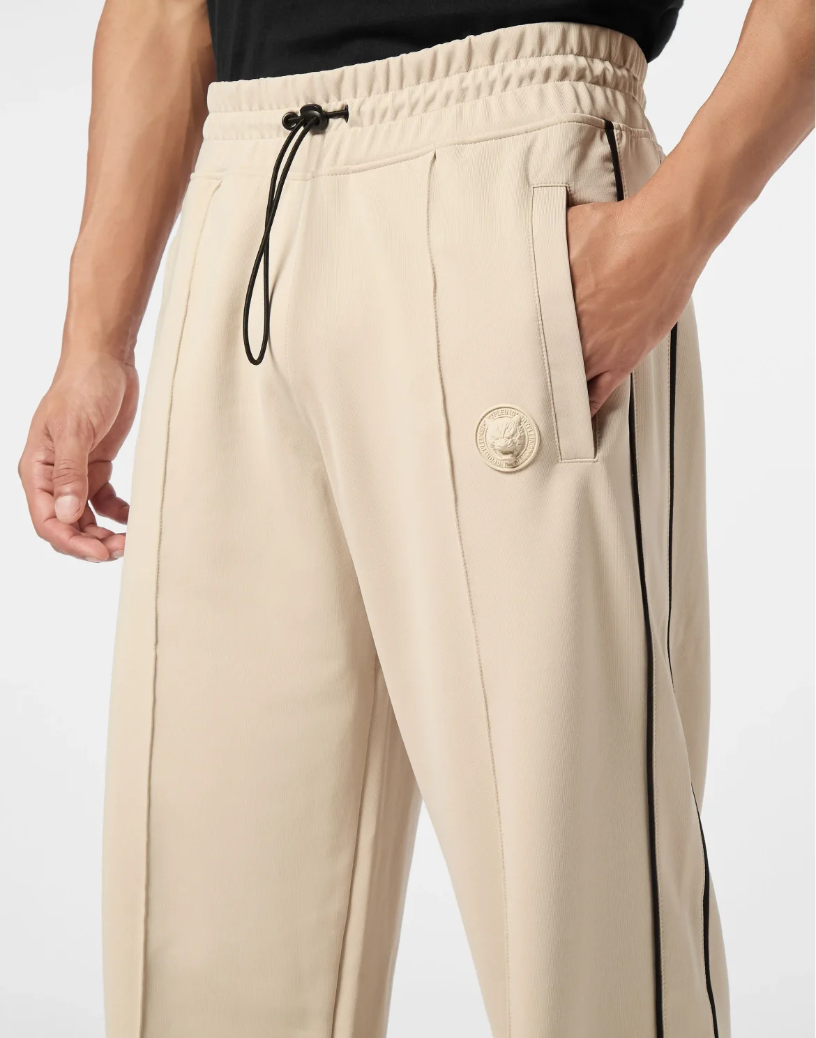 Tracksuit Pants Loose Fit, цвет: Бежевый