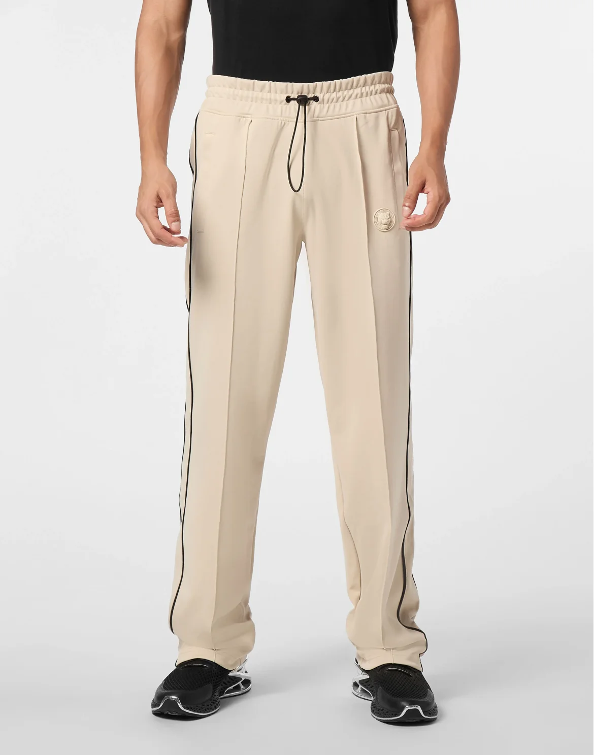 Tracksuit Pants Loose Fit, цвет: Бежевый