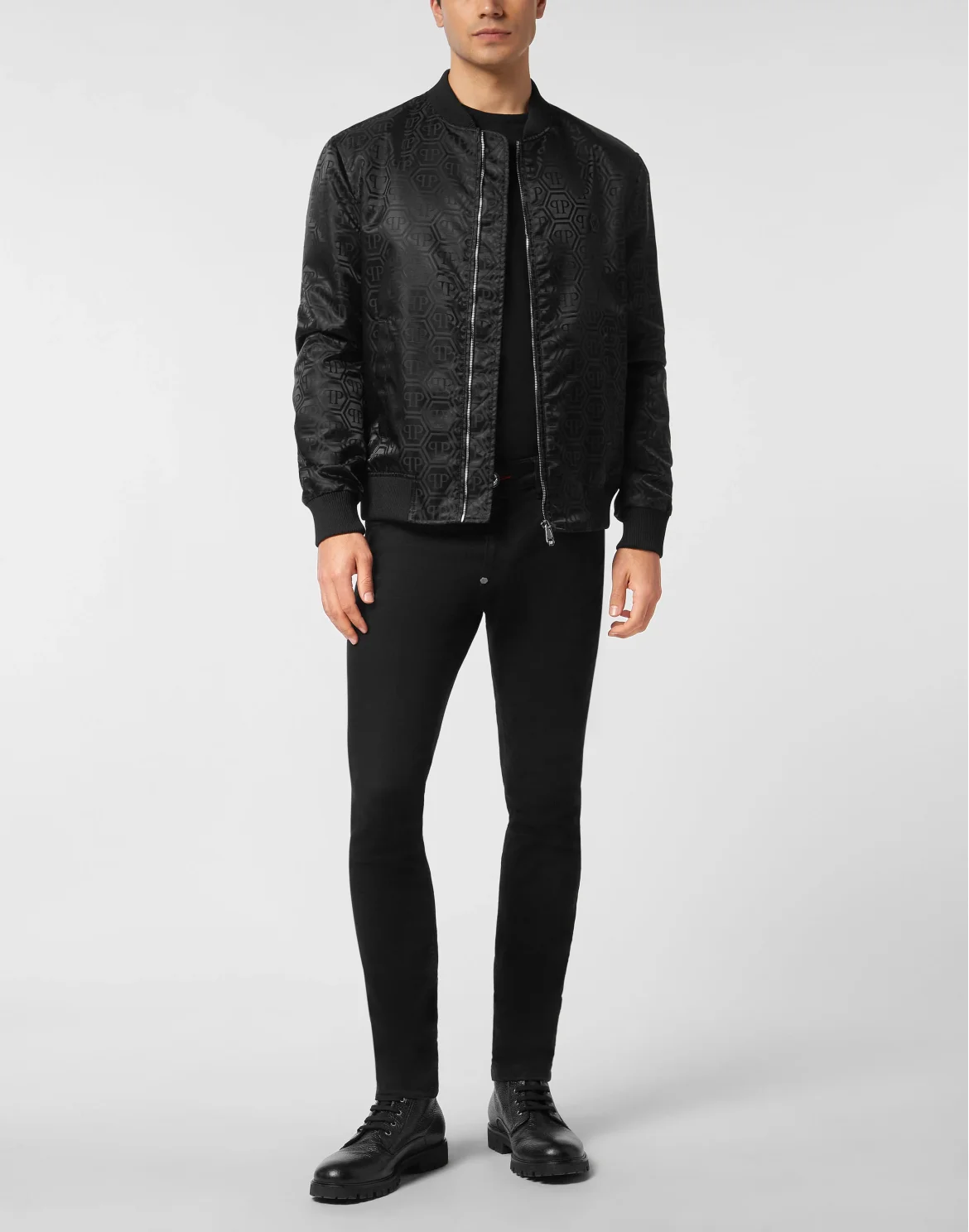 Nylon Bomber Jacquard Monogram, цвет: Черный