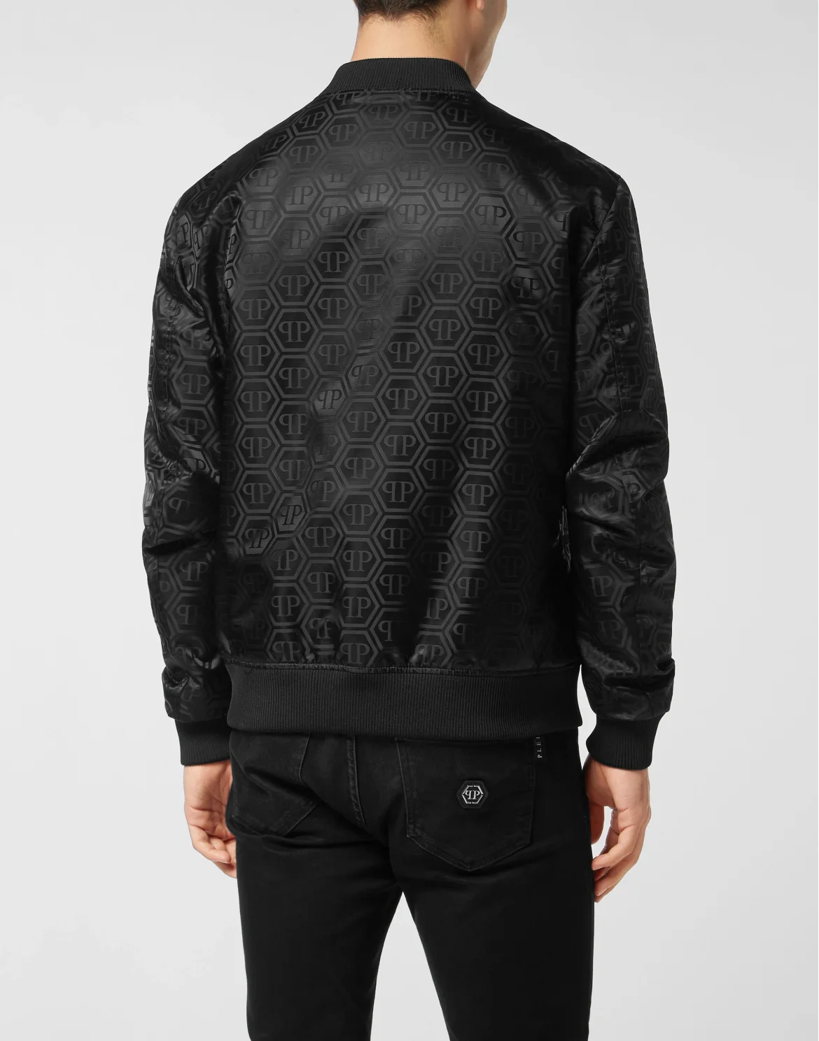 Nylon Bomber Jacquard Monogram, цвет: Черный