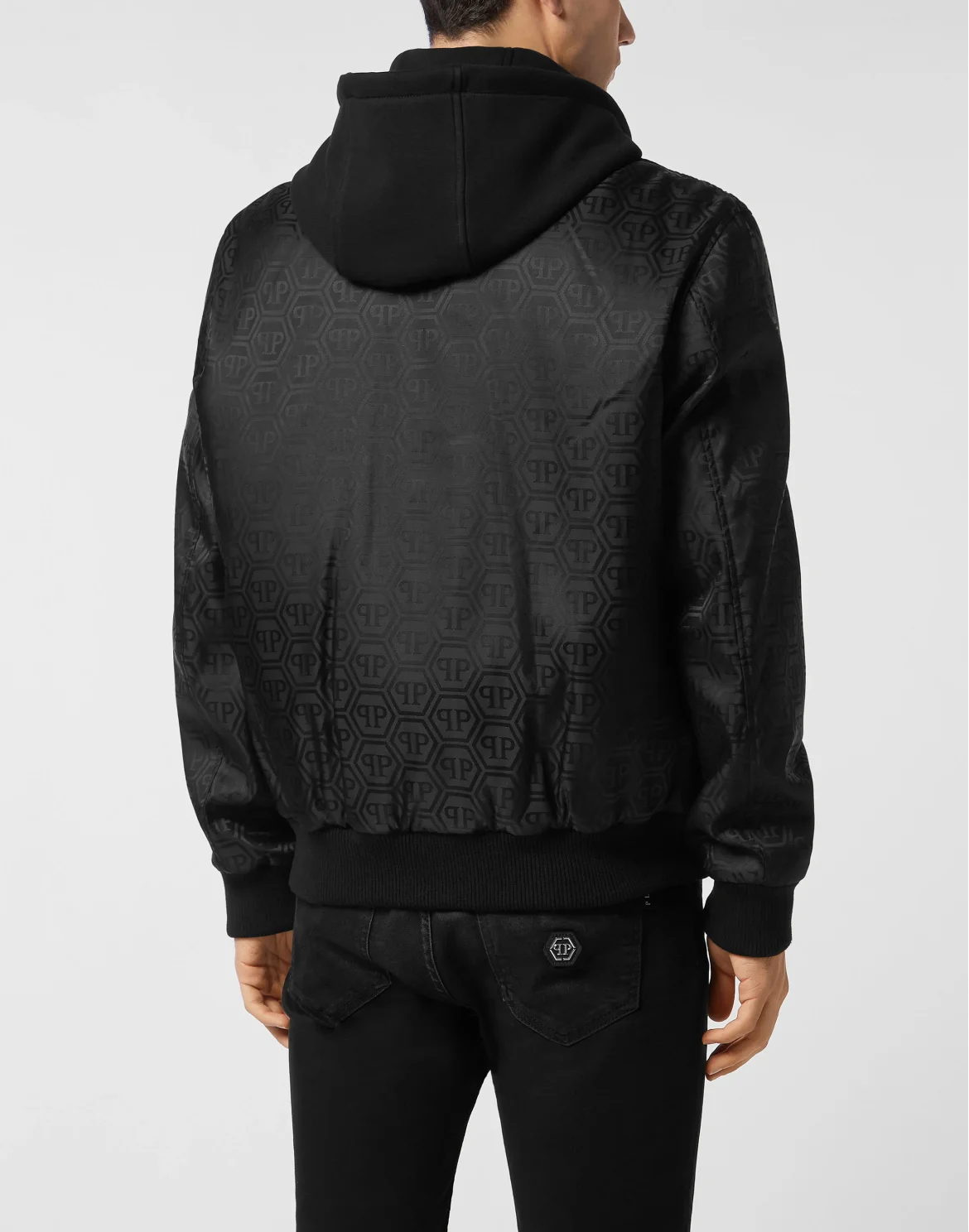 Nylon Hooded Bomber, цвет: Черный