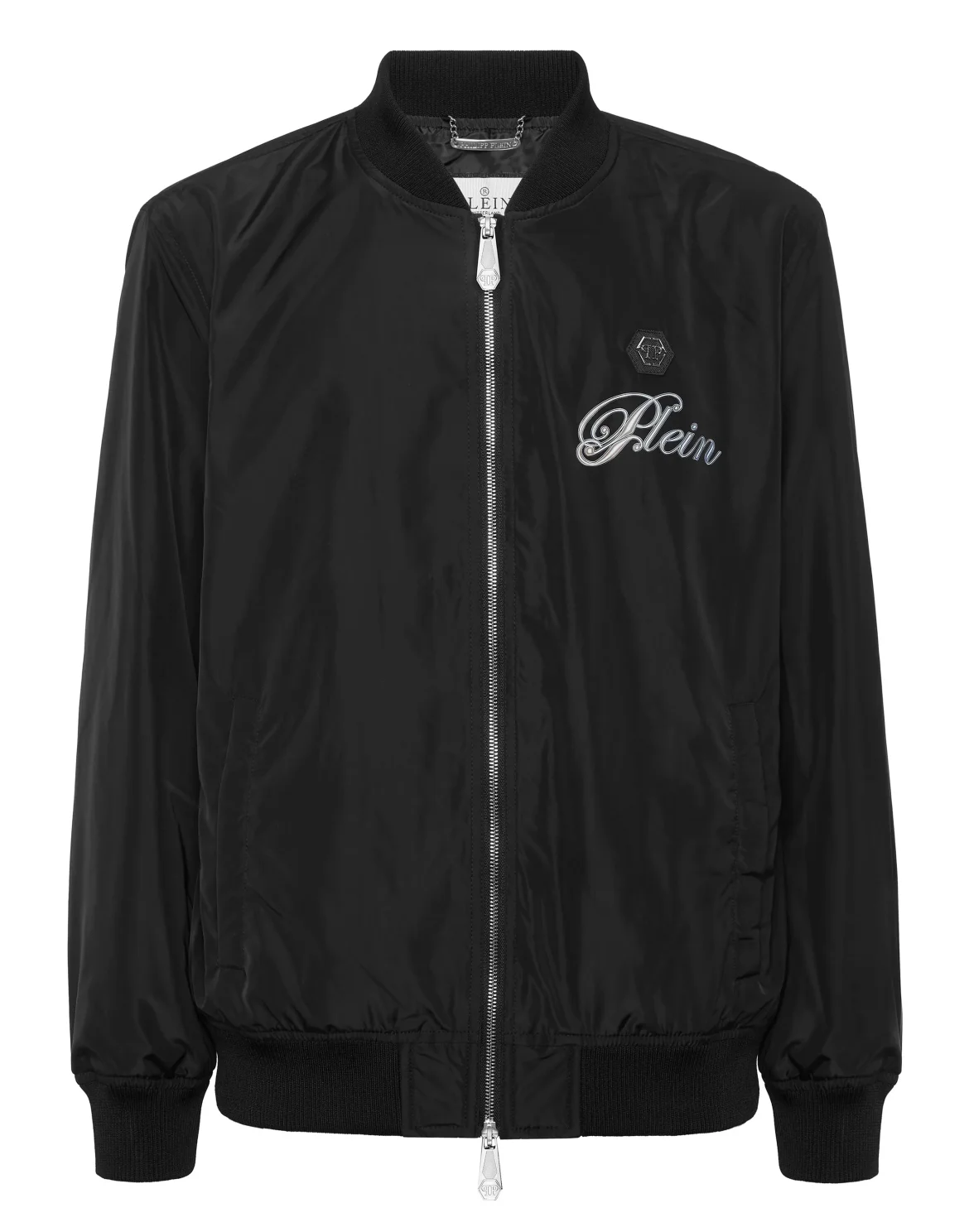 Nylon Light Bomber Jacket Skull Degrade, цвет: Черный