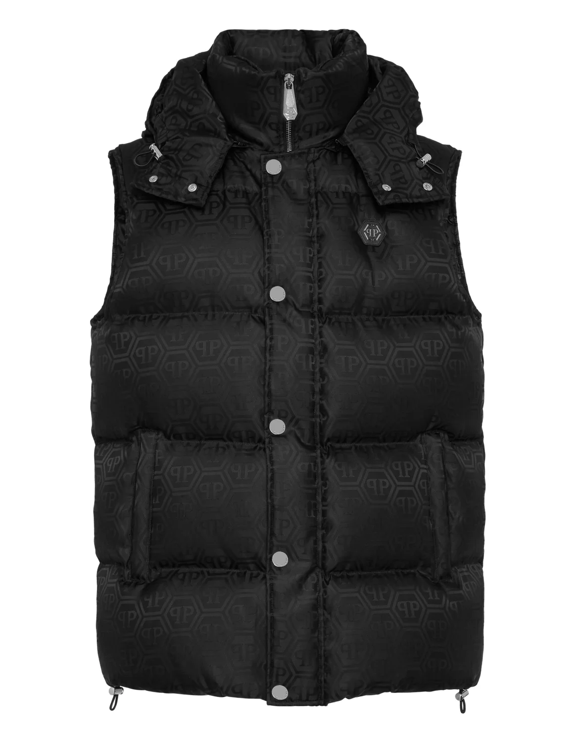 Nylon Down Vest Monogram, цвет: Черный
