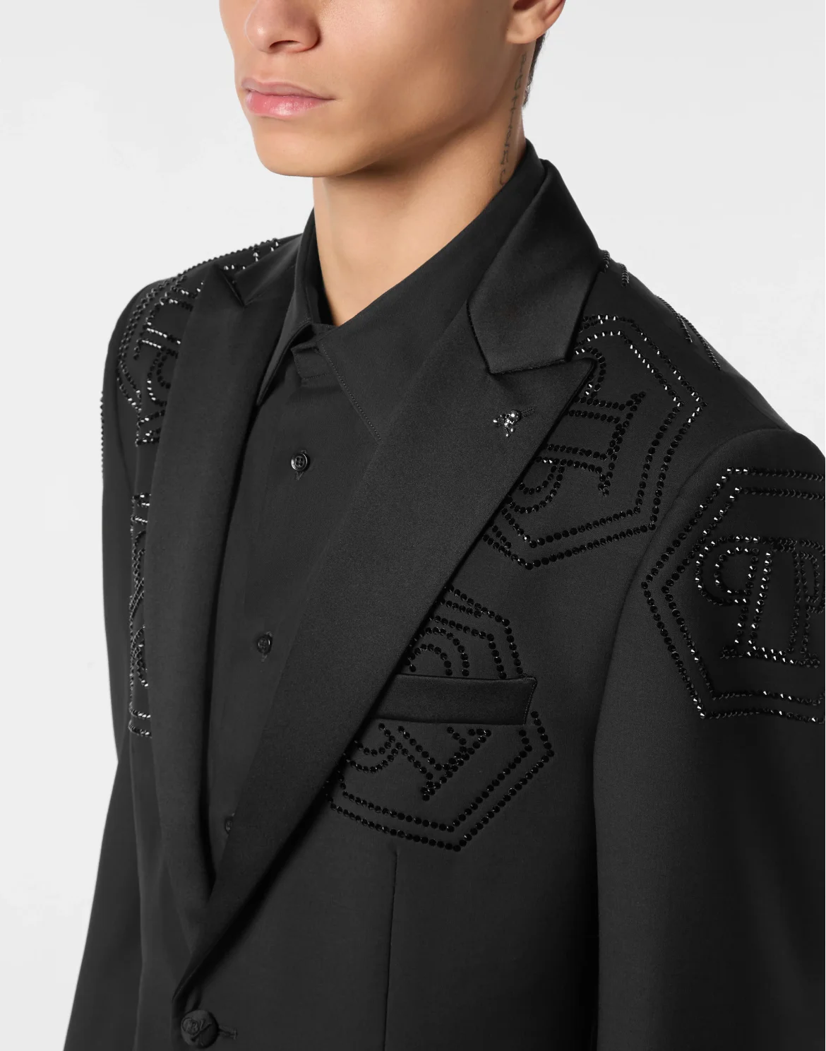 Wool Blazer Lord Fit Monogram, цвет: Черный