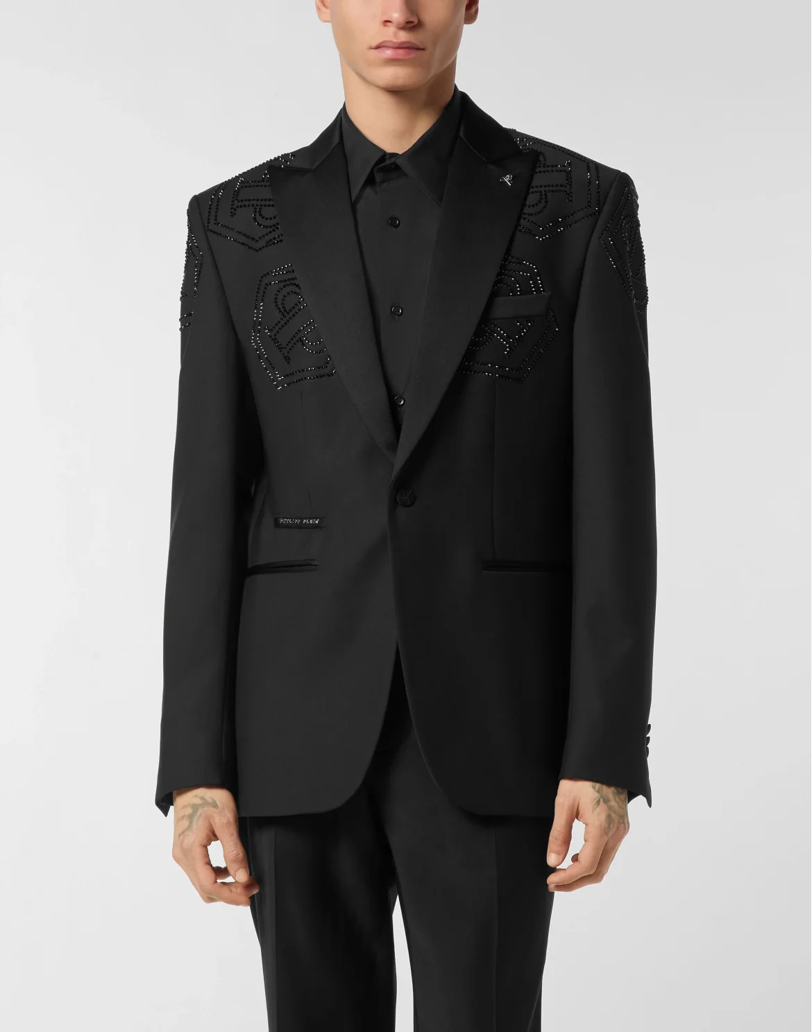 Wool Blazer Lord Fit Monogram, цвет: Черный