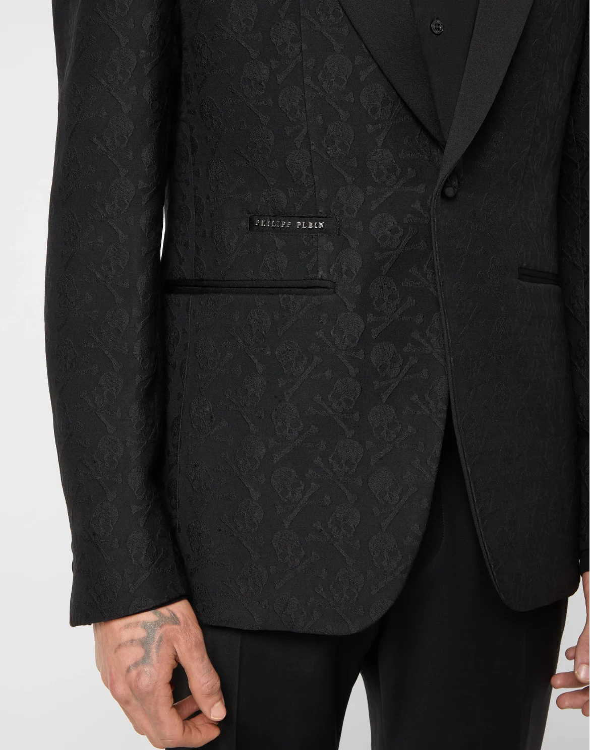 Jacquard Blazer Skull & Bones, цвет: Черный
