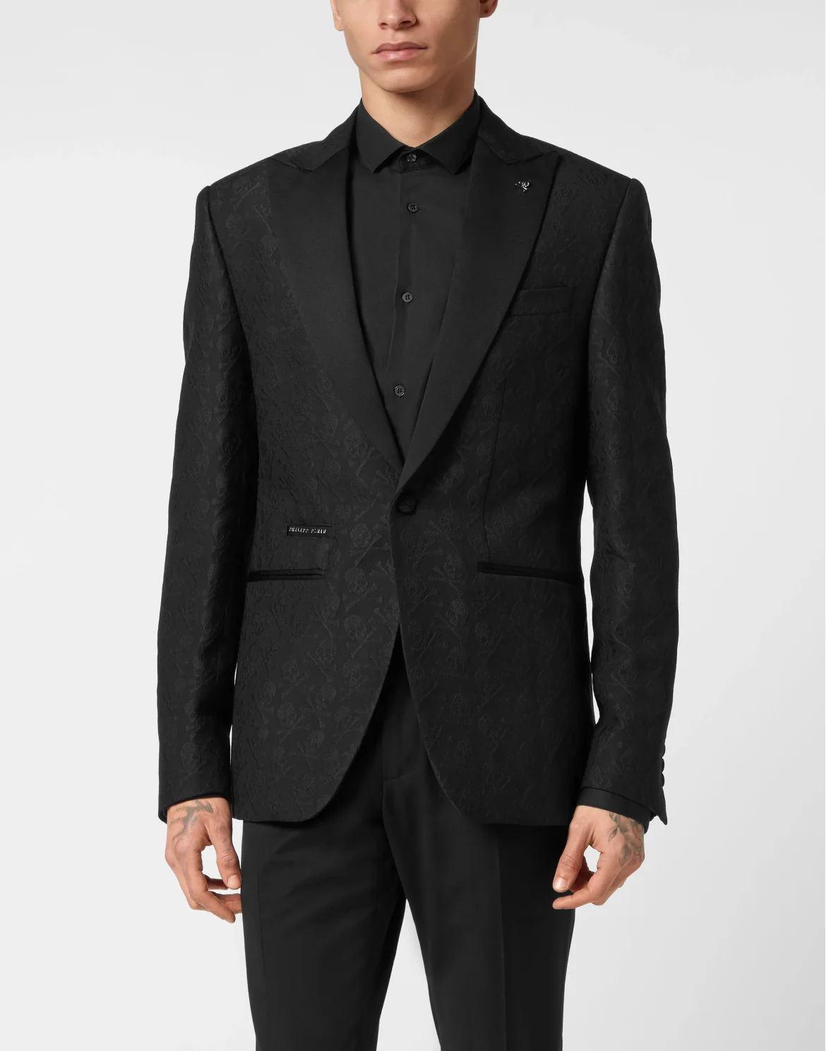 Jacquard Blazer Skull & Bones, цвет: Черный
