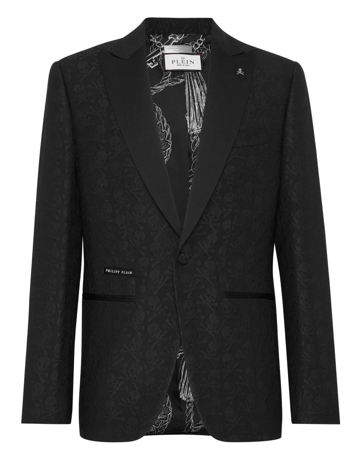 Jacquard Blazer Skull & Bones, цвет: Черный