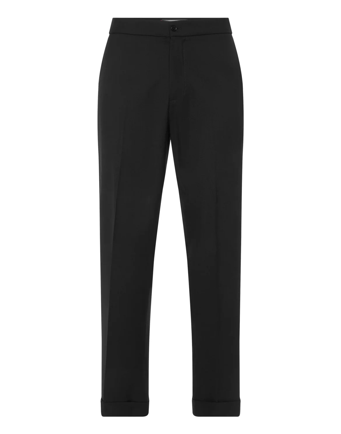 Wool Wide Leg Trousers, цвет: Черный
