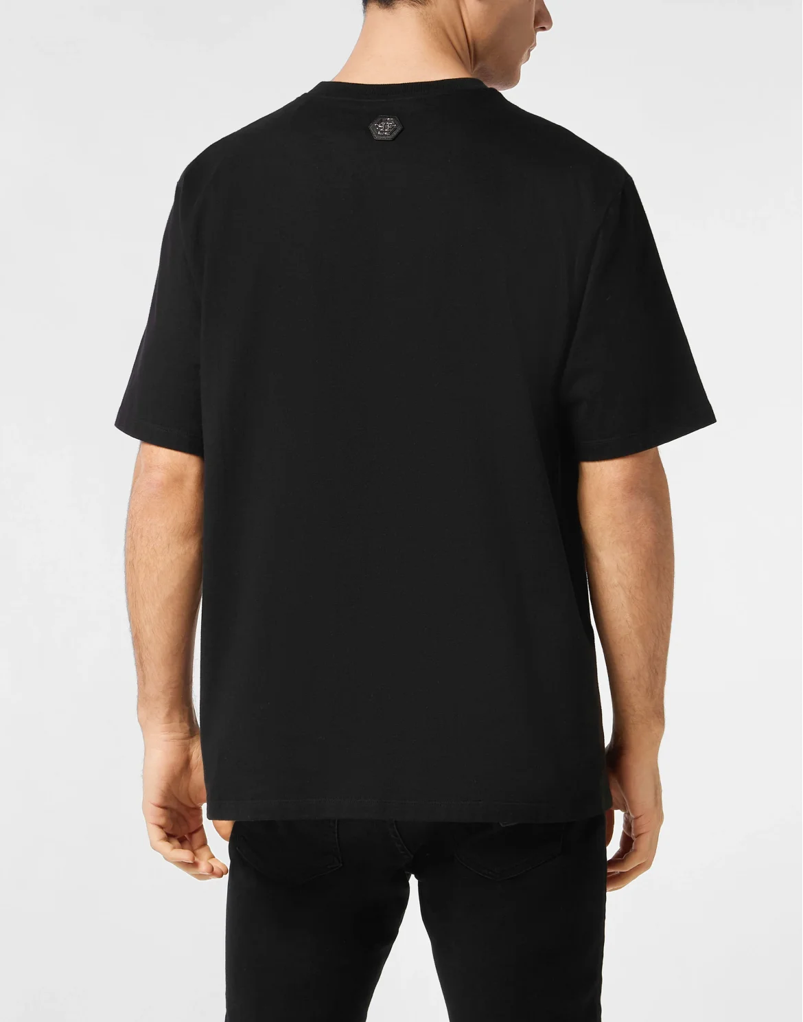 Round Neck T-Shirt Teddy Crystal, цвет: Черный