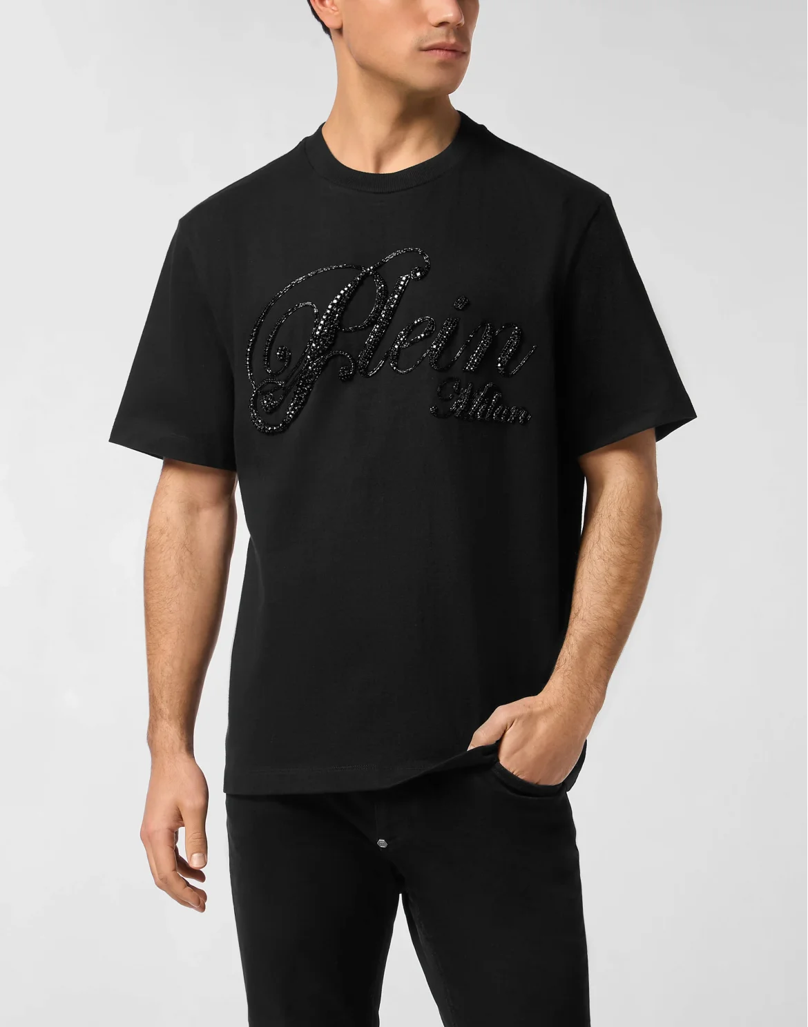 Round Neck T-Shirt Stones, цвет: Черный