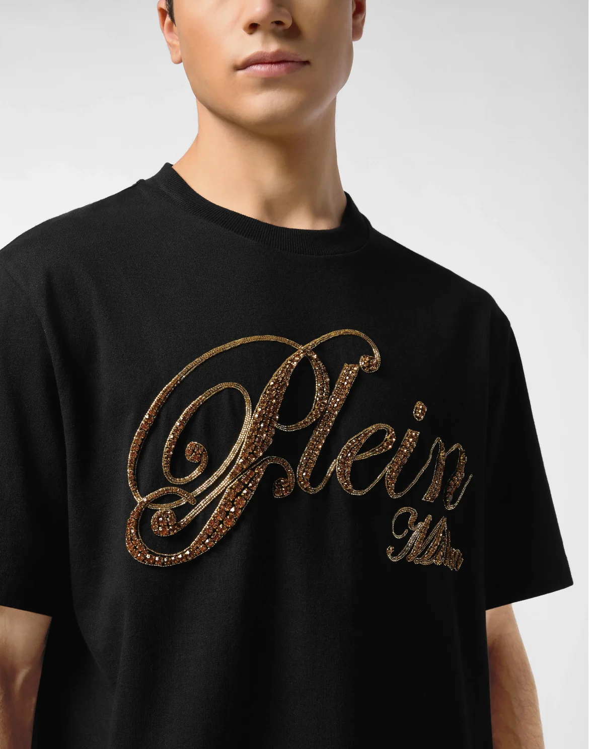 Round Neck T-Shirt Stones, цвет: Черный