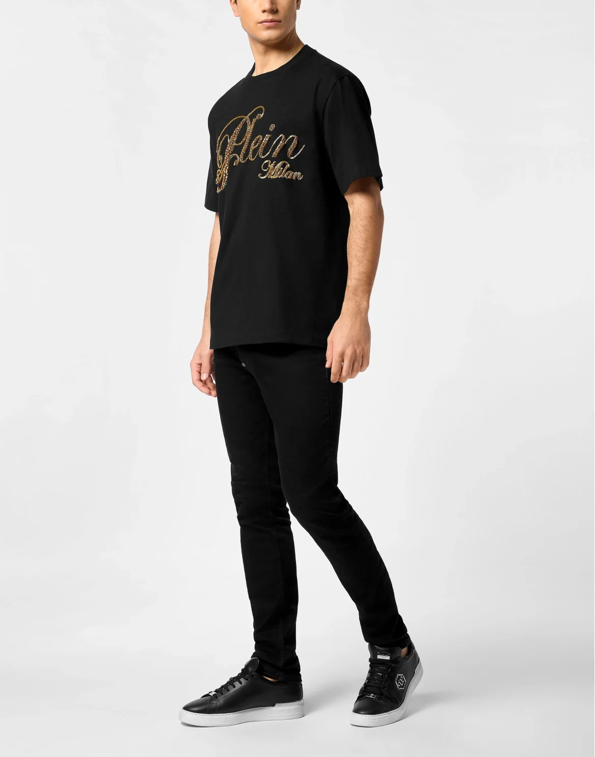 Round Neck T-Shirt Stones, цвет: Черный